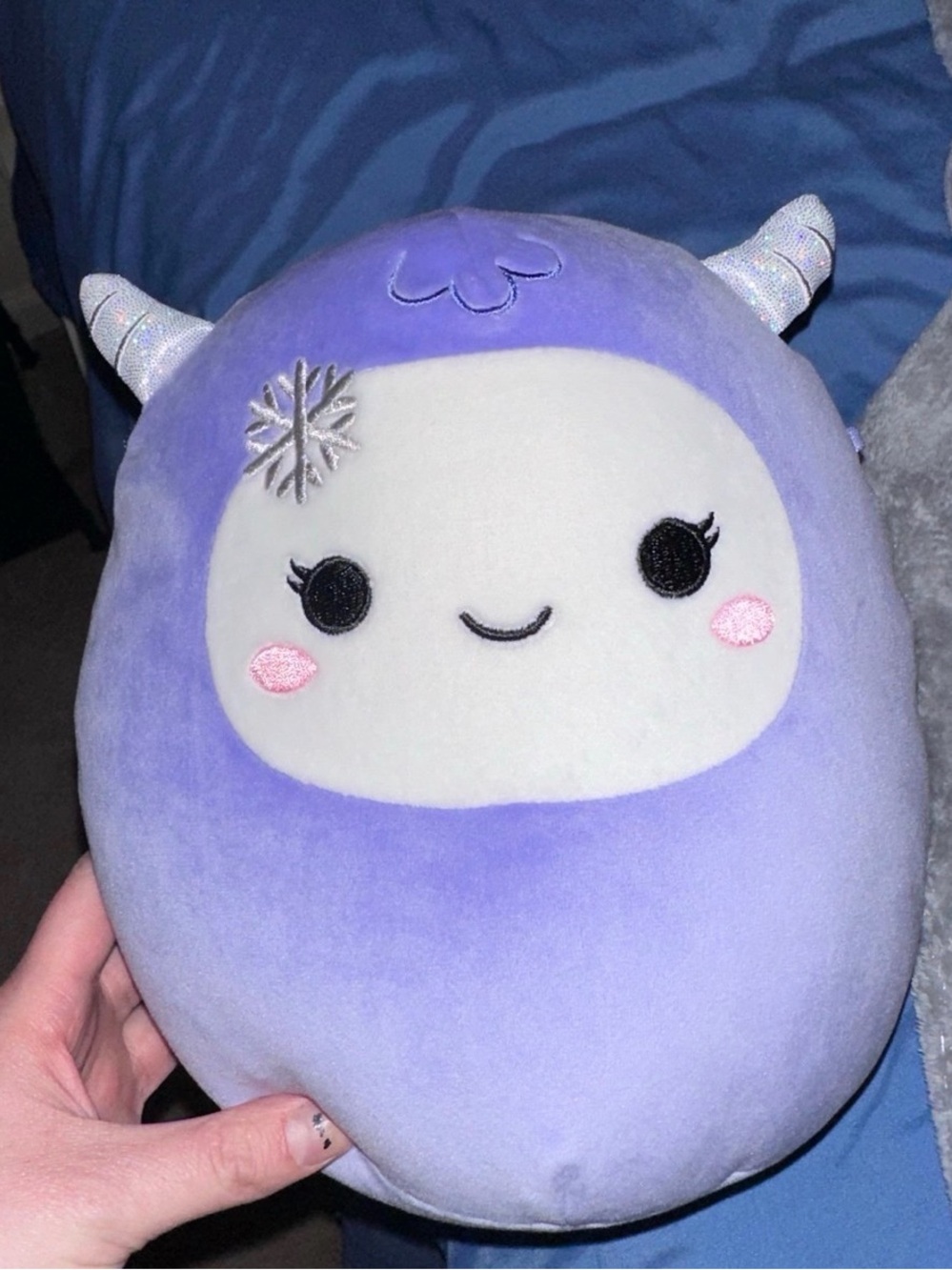 Plush Lavender Cute Character Pillow - Soft Home Accent